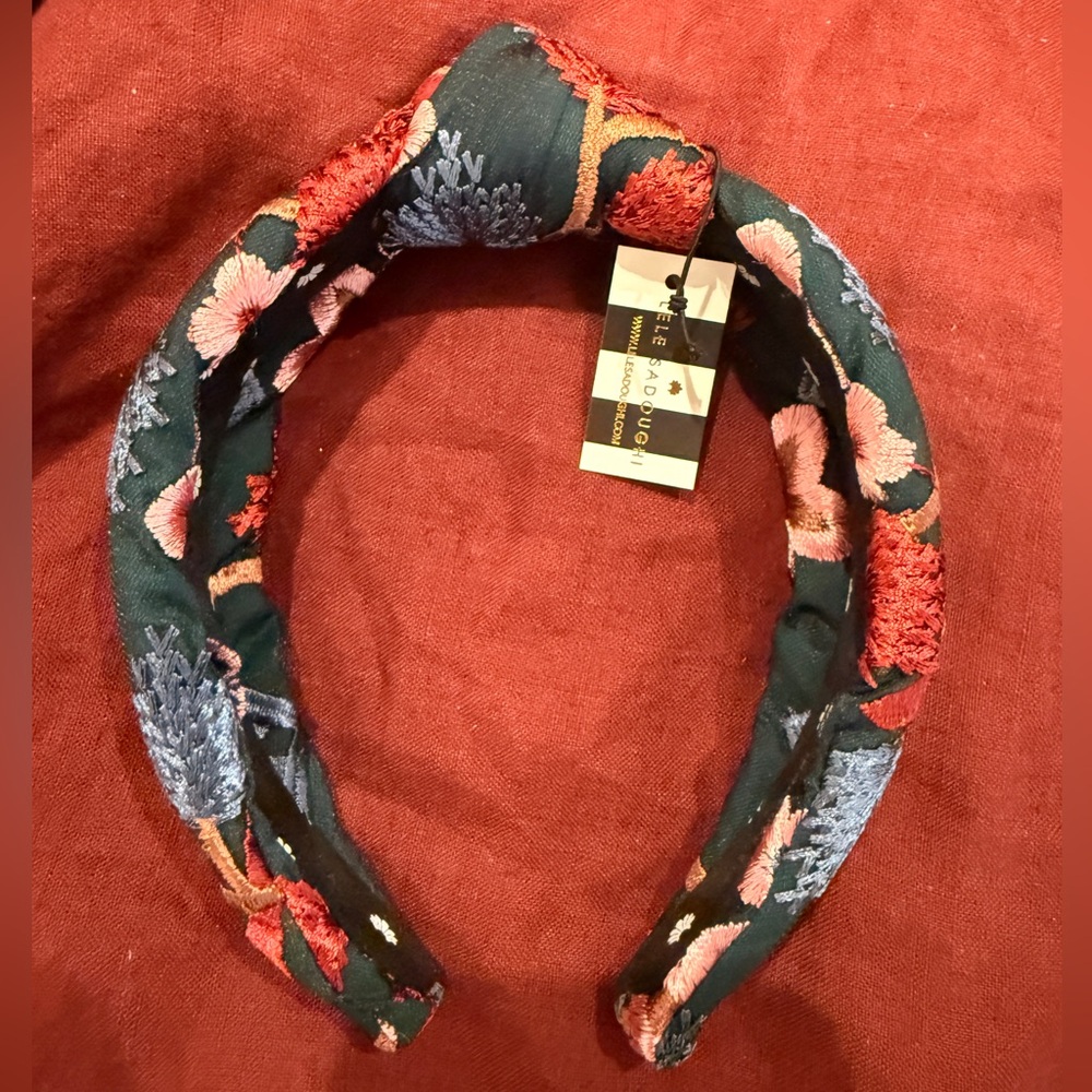 Lele Sadoughi Floral Embroidered Headband